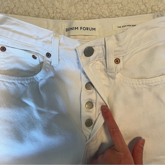aritzia denim forum white jeans - Picture 3 of 4